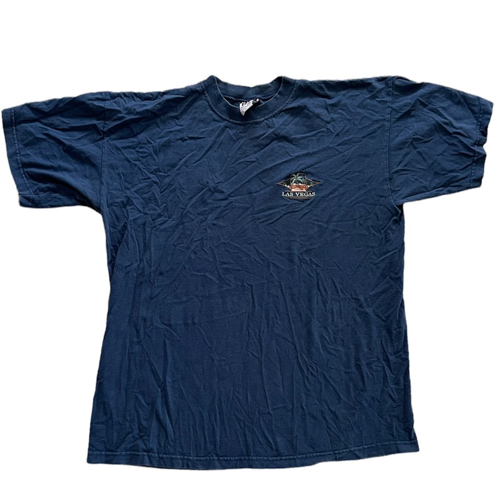 Mens Navy Las Vegas T-shirt